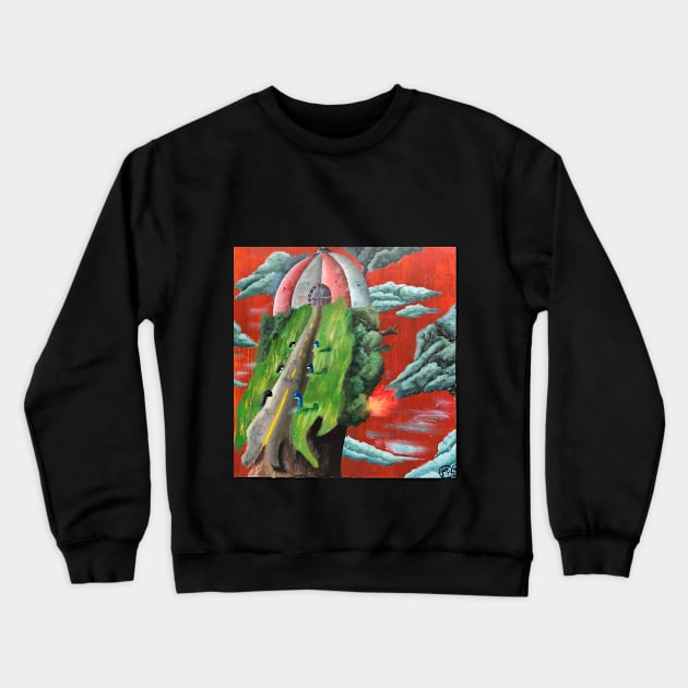 3/4 Farmland View Crewneck Sweatshirt by ManolitoAguirre1990